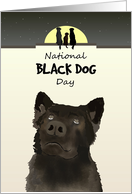 National Black Dog Day Encourage Adoption Of Darker Shade Dogs card
