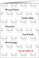 Feel Better New Mom-To-Be Early Pregnancy Discomforts card