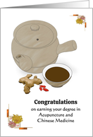 Graduation in Acupuncture and Traditional Chinese Medicine Herbal Tea card