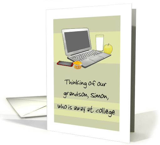 Away at College Custom Relation Name Laptop Milk Apple... (1796312)