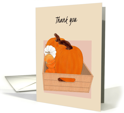 Thank You Lovely Pumpkins in Wooden Box card (1798028)