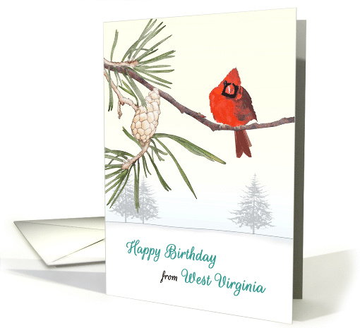Birthday Greetings from West Virginia Official State Bird... (1808614)
