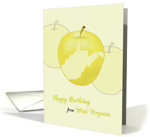 Birthday Greetings from West Virginia State Profile on Apple card