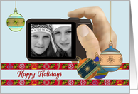 Happy Holidays Photocard Precious Memories Captured on Camera card