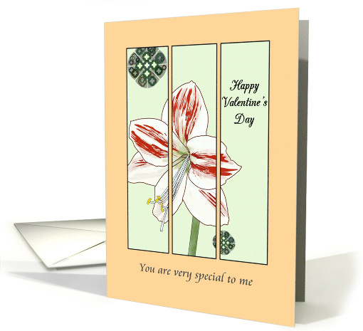 Valentine's Day Like an Aunt to Me Triptych Lily Drawing card