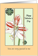 Valentine’s Day Like an Aunt to Me Triptych Lily Drawing card