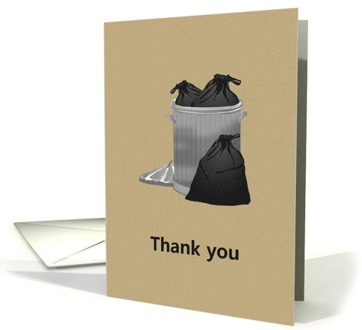 Thank You Waste Collectors for Keeping Community Clean card (1817658)