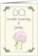 Beautiful Bewitching Stunning Sweet 60 Birthday Old Fashion Roses card