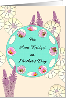 Mother’s Day for Aunt from Teenage Niece Purple Pink Florals card