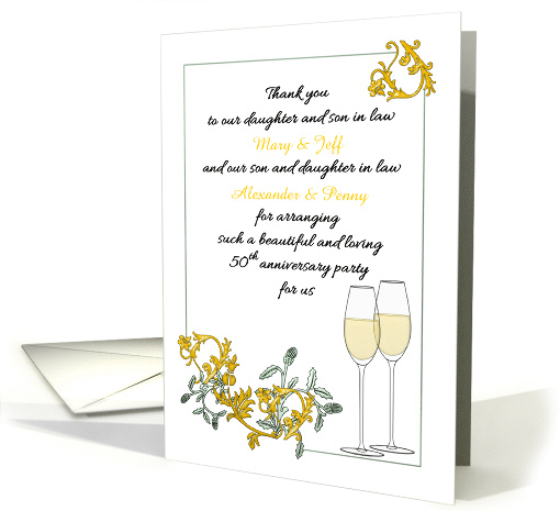 Thanks Son and Wife Daughter and Husband for 50th... (1844190)