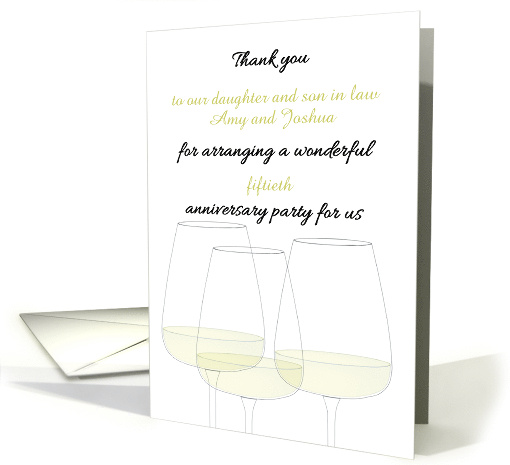 Thank You to Custom Relation for Arranging Anniversary Party card