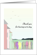 Thank You for Getaway to Stay by the Sea People Houses Sea View card