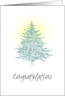Congratulations Lone Pine Tree Sun in the Back card