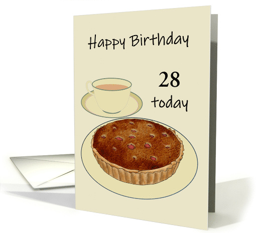Frangipane Raspberry Tart and Tea Twenty Eight Custom Age... (1873778)