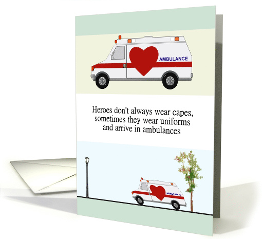 Thank You Emergency Medical Technicians Big Heart on Side... (1878822)