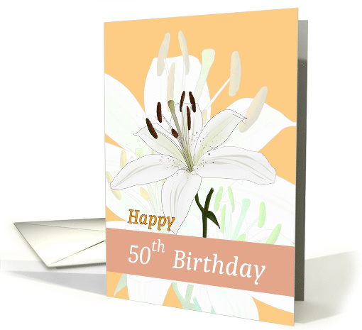 50th Birthday Half Century Club Stargazer Lily Flowers in... (1884952)