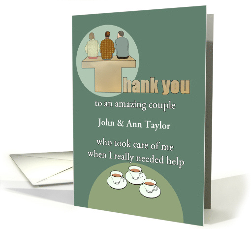 Thank You to Caring Couple Offering Help to Man card (1889490)