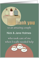 Thank You to Caring Couple Offering Help to Woman card