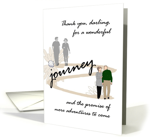 For Husband Wedding Anniversary Thank You for a Wonderful Journey card