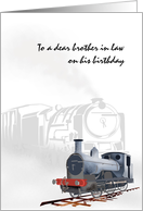 Railroad Themed Birthday Brother in Law card