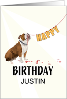 Custom Birthday Wish From Bulldog card