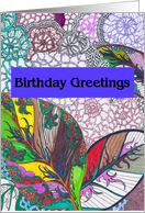Leaves Like Lacework Birthday card