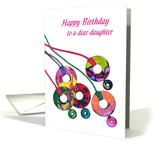 Like a Charm Happy Birthday Daughter Hand Drawn Charms card (858409)
