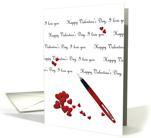 Valentine's Day for Her Penned with Love card (859240)