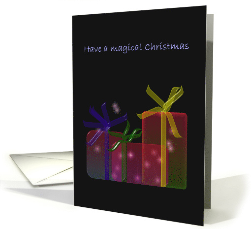Magical Presents Christmas card (859663)