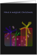 Magical Presents Christmas card
