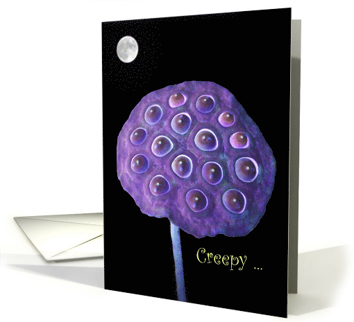 Halloween Lotus Seed Pod in Moonlight card (862459)