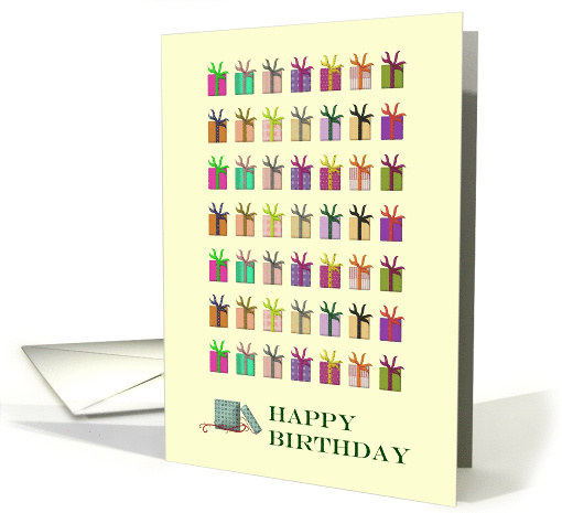 So Many Colorful Presents Birthday card (862490)