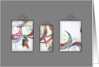 Extracts of Color Abstract Art Blank card