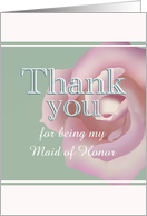 Thank You For Being My Maid Of Honor Pretty Soft Purple Rose card