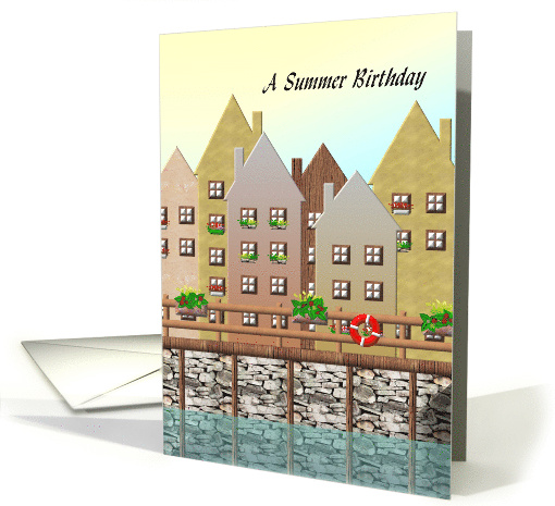 Summer Birthday Pretty Quayside card (866524)