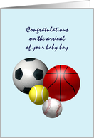 Congratulations on Becoming Parents Baby Boy card