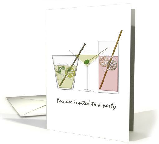 Invitation To a Party Cocktails card (868640)