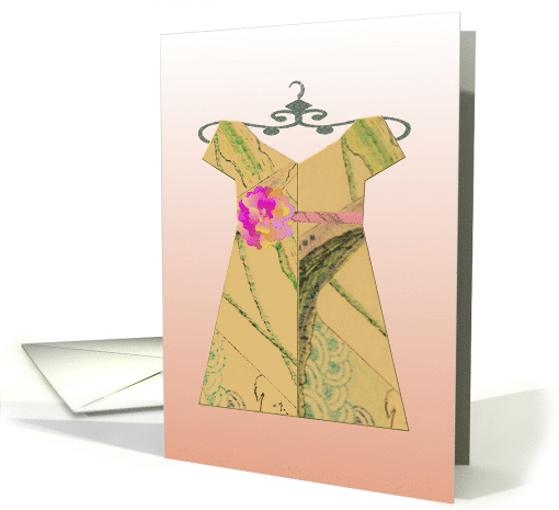Dress on Hanger Blank card (870336)