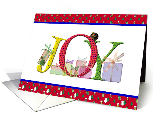 Christmas Joy And Presents card (871118)