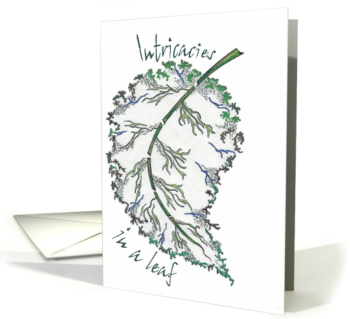 Intricacies In A Leaf Blank card (872174)