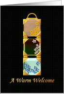 Business Welcome To New Client Gold And Semi-Precious Ornament card