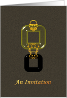 Invitation You’re Invited Elegant Crystal And Onyx Locket card