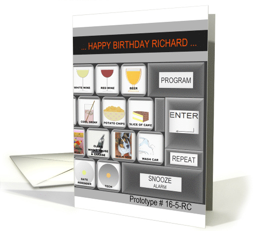 Birthday for Richard The Ultimate Keyboard card (876427)