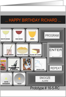 Birthday for Richard The Ultimate Keyboard card