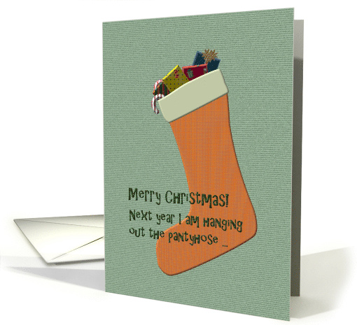 Christmas Humor Candy Canes Presents and Stocking card (878654)