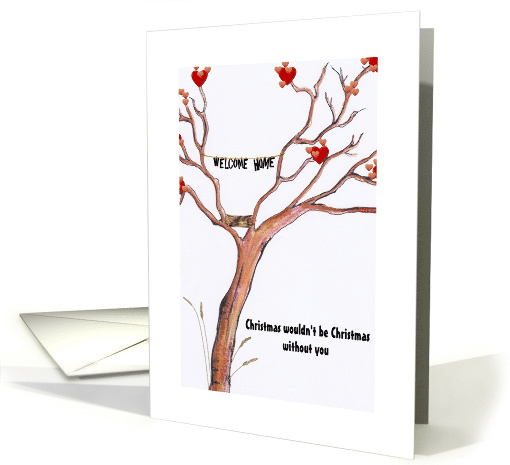 Missing You During Christmas And Waiting For You To Come Home card
