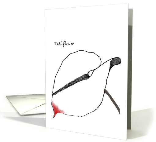 Tail Flower Blank card (880591)