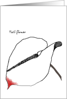 Tail Flower Blank card