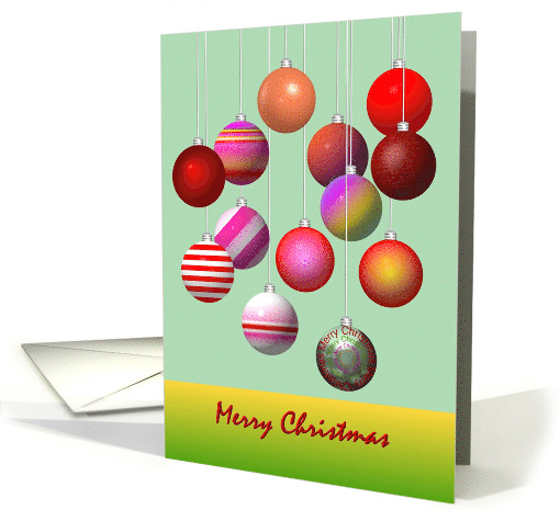 Christmas Just Baubles card (881264)