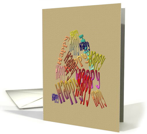 A Heap Of 'Happys' Birthday card (883411)